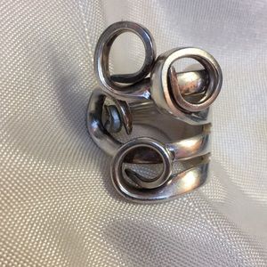 Harmony silverware Fork Ring!  Sterling. Fun and lovely